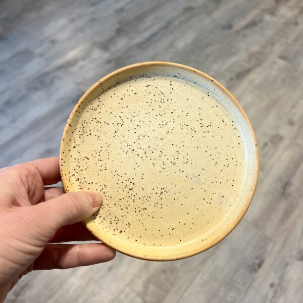 Mat GUL med prikker Mini Tallerken