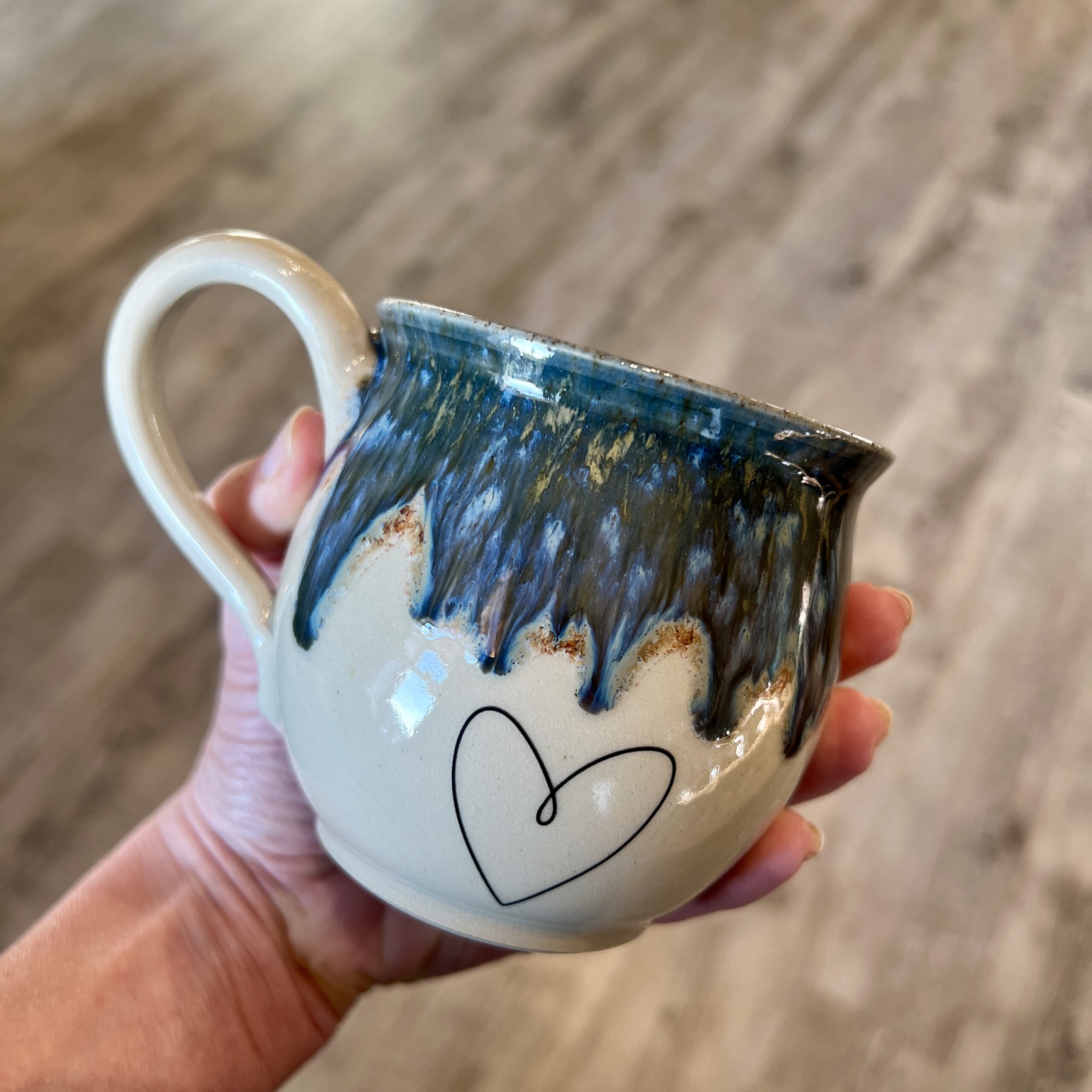 MORFAR Blå Buede kop - Billede 3