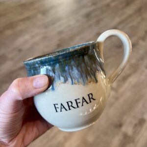 FARFAR Blå Buede kop