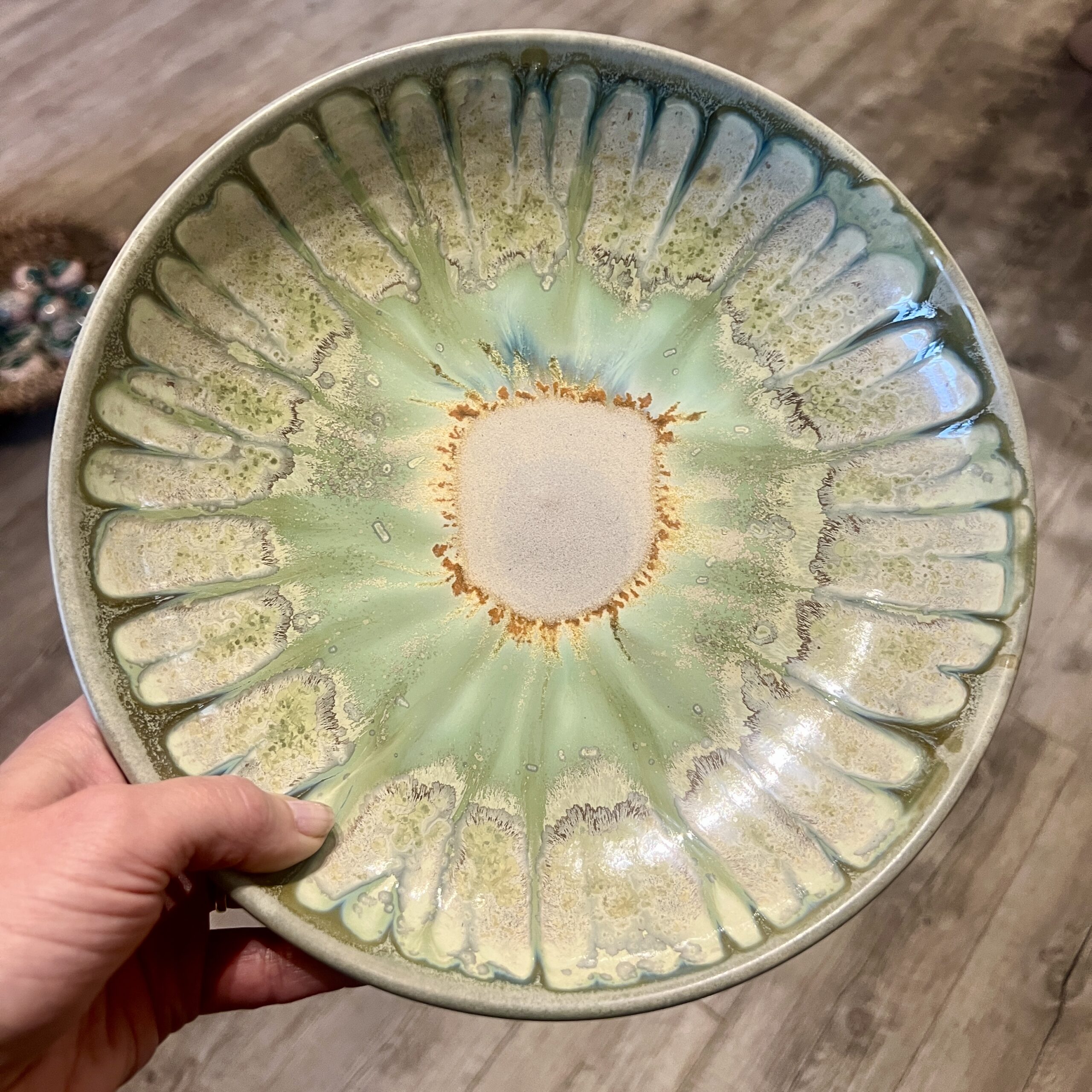 Lille Grøn unika skål